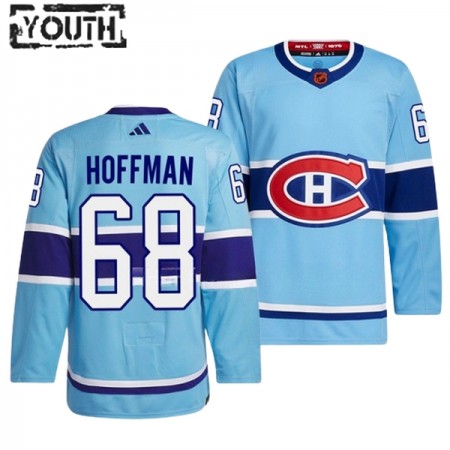 Montreal Canadiens Hockeydrakt Mike Hoffman 68 2022-23 Blå Reverse Retro 2.0 Adidas Authentic - Barn